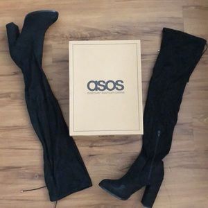 ASOS Heeled Thigh High Boots